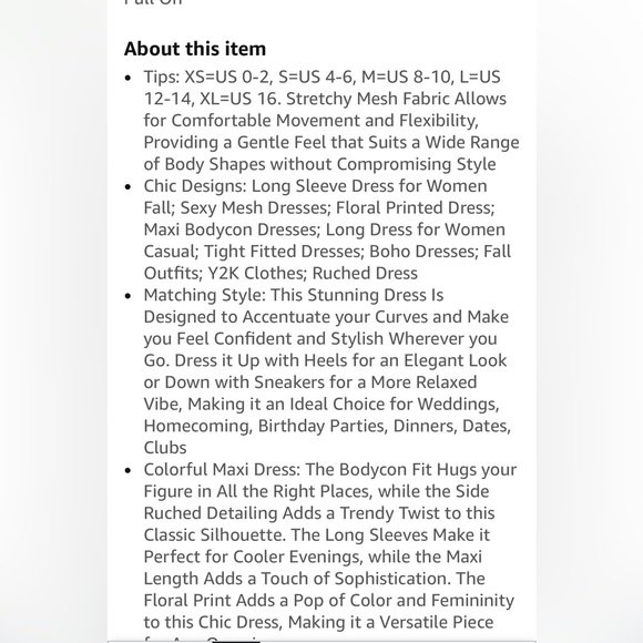 Floral Long Sleeve Maxi Dress - Picture 10 of 11